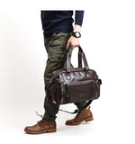 Men Travel Bags High Quality PU Leather Handbags Casual Vintage Shoulder Bag Laptop Bags Black Brown Luggage Hand Bag