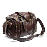 Men Travel Bags High Quality PU Leather Handbags Casual Vintage Shoulder Bag Laptop Bags Black Brown Luggage Hand Bag