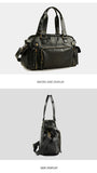 Men Travel Bags High Quality PU Leather Handbags Casual Vintage Shoulder Bag Laptop Bags Black Brown Luggage Hand Bag
