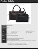 Fashion Genuine Leather Travel Bag Men's Luggage Bags Large Male Duffle Bag weekend Women Shoulder Bag Big Tote Handbag Black