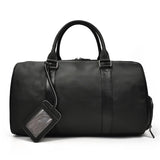 Fashion Genuine Leather Travel Duffel Man Unisex Soft Cow Leather Business Big Travel Bag Luggage Weekend Bag Large Shoulder Bag
