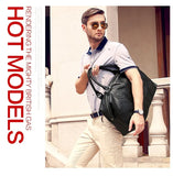 Fashion Genuine Leather Travel Bag Men's Luggage Bags Large Male Duffle Bag weekend Women Shoulder Bag Big Tote Handbag Black