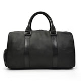 Fashion Genuine Leather Travel Duffel Man Unisex Soft Cow Leather Business Big Travel Bag Luggage Weekend Bag Large Shoulder Bag