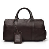 Fashion Genuine Leather Travel Duffel Man Unisex Soft Cow Leather Business Big Travel Bag Luggage Weekend Bag Large Shoulder Bag