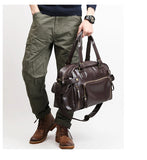 Men Travel Bags High Quality PU Leather Handbags Casual Vintage Shoulder Bag Laptop Bags Black Brown Luggage Hand Bag