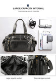 Men Travel Bags High Quality PU Leather Handbags Casual Vintage Shoulder Bag Laptop Bags Black Brown Luggage Hand Bag