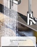 Kitchen faucet, rain waterfall, vegetable washing basin, sink, household sink, hot and cold two in one, pressurized rotating