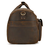 Large Travel Bag Genuine Leather Vintage Style Luggage Bags Men Male Duffle Bags Travelling Bag Weekender Bags for Man