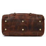 Large Travel Bag Genuine Leather Vintage Style Luggage Bags Men Male Duffle Bags Travelling Bag Weekender Bags for Man