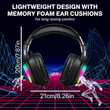 Headphones 3.5mm Wired Gaming Headset Earphones Music For PS4 Play Station 4 Game PC Chat Computer With Microphone