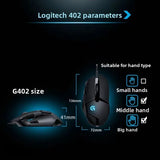 Logitech G402 Gaming Mouse, Equipped with High-performance Optical Engine, 8-button Customization, Helps Game Victory.