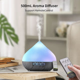 500ml Ultrasonic Air Humidifier Aromatherapy mist Essential Oil Diffusers 14 multicolor LED night lights with 6 oils for home