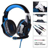 Wired Gaming Headsets Big Headphones with Led Light Mic Stereo Earphones Deep Bass for PC Computer Gamer Laptop PS4 New X-BOX