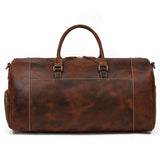 Large Travel Bag Genuine Leather Vintage Style Luggage Bags Men Male Duffle Bags Travelling Bag Weekender Bags for Man