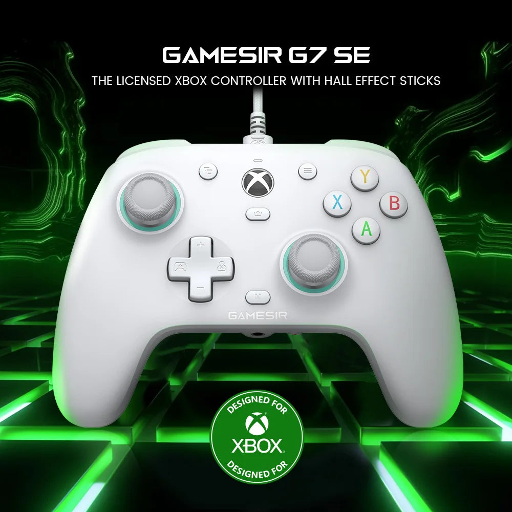 GameSir G7 SE Xbox Gaming Controller Wired Gamepad for Xbox Series X, Xbox Series S,Xbox One, with Hall Effect joystick para pc