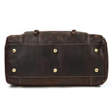 Large Travel Bag Genuine Leather Vintage Style Luggage Bags Men Male Duffle Bags Travelling Bag Weekender Bags for Man