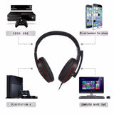 Gaming Headset 3.5mm Wired Over-Head Gamer Headphone With Microphone Volume Control Gamer Earphone Headset For Xbox PS4 PC
