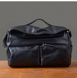 Organizers designers handmade genuine leather large-capacity men's travel bags outdoor fitness soft cow leather black handbag
