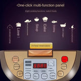 Electric Rice Cooker 5L Timing Reservation Food Heating Pressure Cooking Steamer 2-8 People Soup Stew Pot Cake 24H EU US