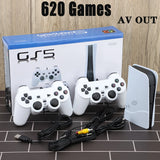 New GS5 Pro Video Game Console With 620 Classic Game 8 Bit TV Consola Retro Handheld Kids USB Two Wired Gaming Player AV Output