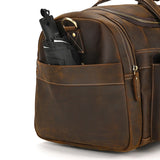 Large Travel Bag Genuine Leather Vintage Style Luggage Bags Men Male Duffle Bags Travelling Bag Weekender Bags for Man