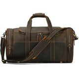 Large Travel Bag Genuine Leather Vintage Style Luggage Bags Men Male Duffle Bags Travelling Bag Weekender Bags for Man