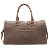 Elegant Leather Travel Bag – Adjustable, Large Capacity Weekend Bag with Zipper Closure and Durable Leather Straps