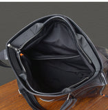 Organizers designers handmade genuine leather large-capacity men's travel bags outdoor fitness soft cow leather black handbag