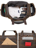Large Travel Bag Genuine Leather Vintage Style Luggage Bags Men Male Duffle Bags Travelling Bag Weekender Bags for Man