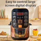 Electric pressure cooker, household multifunctional rice cooker, intelligent 5-liter large capacity