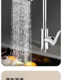 Kitchen faucet, rain waterfall, vegetable washing basin, sink, household sink, hot and cold two in one, pressurized rotating