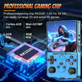 64G gaming machine 18000 games 4-inch IPS retro display Quad Core Dual Joystick 3D HiFi speaker portable game console