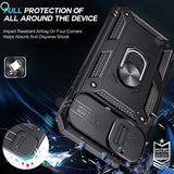 Case For iPhone 17 16 16e 15 14 13 12 11 Pro Max Plus Mini XS XR 8 Plus 8 7 SE Heavy Duty with Camera 360 Degree Kickstand Cover