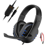 Gaming Headset 3.5mm Wired Over-Head Gamer Headphone With Microphone Volume Control Gamer Earphone Headset For Xbox PS4 PC