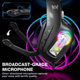 Headphones 3.5mm Wired Gaming Headset Earphones Music For PS4 Play Station 4 Game PC Chat Computer With Microphone