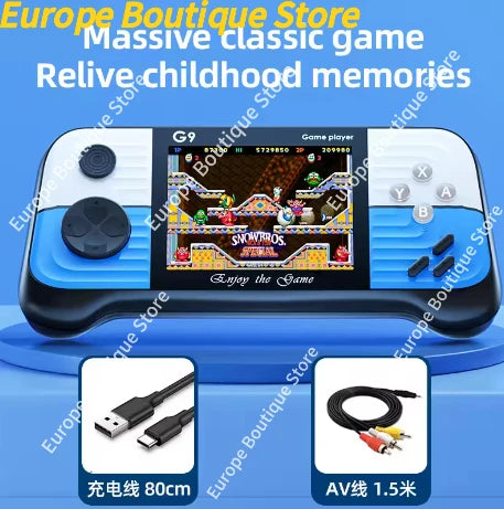 2025 G9 Game Console 3 Inch Screen Handheld Portable Support 2 Players Video Gaming Machine for Kids