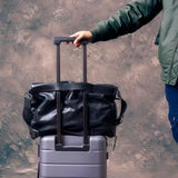 Organizers designers handmade genuine leather large-capacity men's travel bags outdoor fitness soft cow leather black handbag