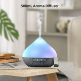 500ml Ultrasonic Air Humidifier Aromatherapy mist Essential Oil Diffusers 14 multicolor LED night lights with 6 oils for home