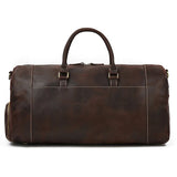 Large Travel Bag Genuine Leather Vintage Style Luggage Bags Men Male Duffle Bags Travelling Bag Weekender Bags for Man