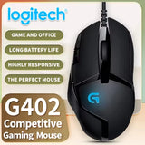 Logitech G402 Gaming Mouse, Equipped with High-performance Optical Engine, 8-button Customization, Helps Game Victory.