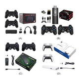 Gaming Console 58000 Games 256G TV Handheld Game Console 4K Wireless Gamepads HDMI-Compatible Wireless Controller for PS1 N64 DC