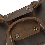 Large Travel Bag Genuine Leather Vintage Style Luggage Bags Men Male Duffle Bags Travelling Bag Weekender Bags for Man