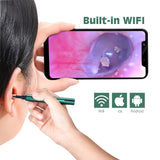 Wireless WiFi Ear Otoscope Oto Speculum Ultra-Thin Ear Scope Camera Waterproof Earwax Removal Tool