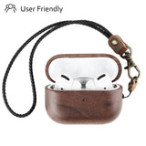 New earpods case for apple airpod case box voor airpods pro case solid wood shell case Portable shell for airpod accessories