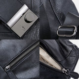 Leather Anti Theft Women Backpack Outdoor Travel Bag Large Capactiy Girl&#39;s Schoolbag Daily Knapsack Mochila Feminina Sac A Dos