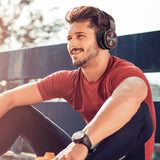 AIRAUX ER1 Bluetooth-compatible Wireless Headphones HiFi Stereo Music Headset RGB HD Call TF Card Earphone