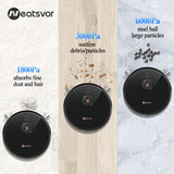 Robot Vacuum Cleaner NEATSVOR X600 Pro Laser Navigation  6000PA Strong Suction Map Management  Sweep Floor and Wipe Floor in One