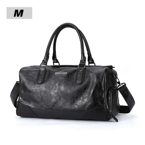 Black Men Travel Duffle Bags Waterproof PU Leather Handbags Shoulder Bag For Man Totes Large Capacity Hand Weekend Bag XA620ZC