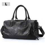 Black Men Travel Duffle Bags Waterproof PU Leather Handbags Shoulder Bag For Man Totes Large Capacity Hand Weekend Bag XA620ZC
