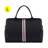 Korean Version Overnight Weekend Traveling Bag Strip Handbag Big Travel Bag Luggage Men&#39;s Foldable Duffle Bags 2022 New XA637ZC